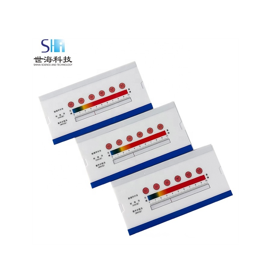 Promotional Plastic Flexible Pain Scale Ruler Wholesale Plastic medical Scale Pain Assessment Ruler