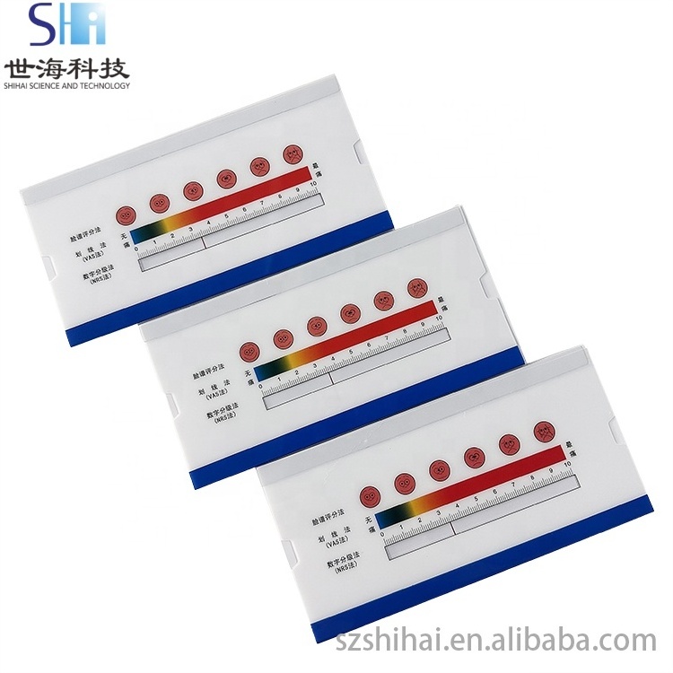 Promotional Plastic Flexible Pain Scale Ruler Wholesale Plastic medical Scale Pain Assessment Ruler