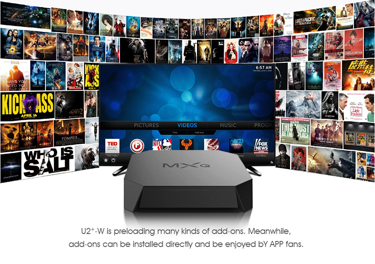 Streaming tv set top box U2+ android tv box 9.0