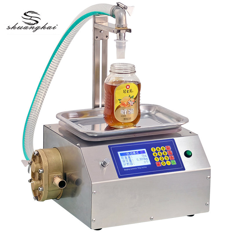 Weighing Filler Honey Sauce essential oil Vegetable glycerol perfume Oral liquid automatic filling machine