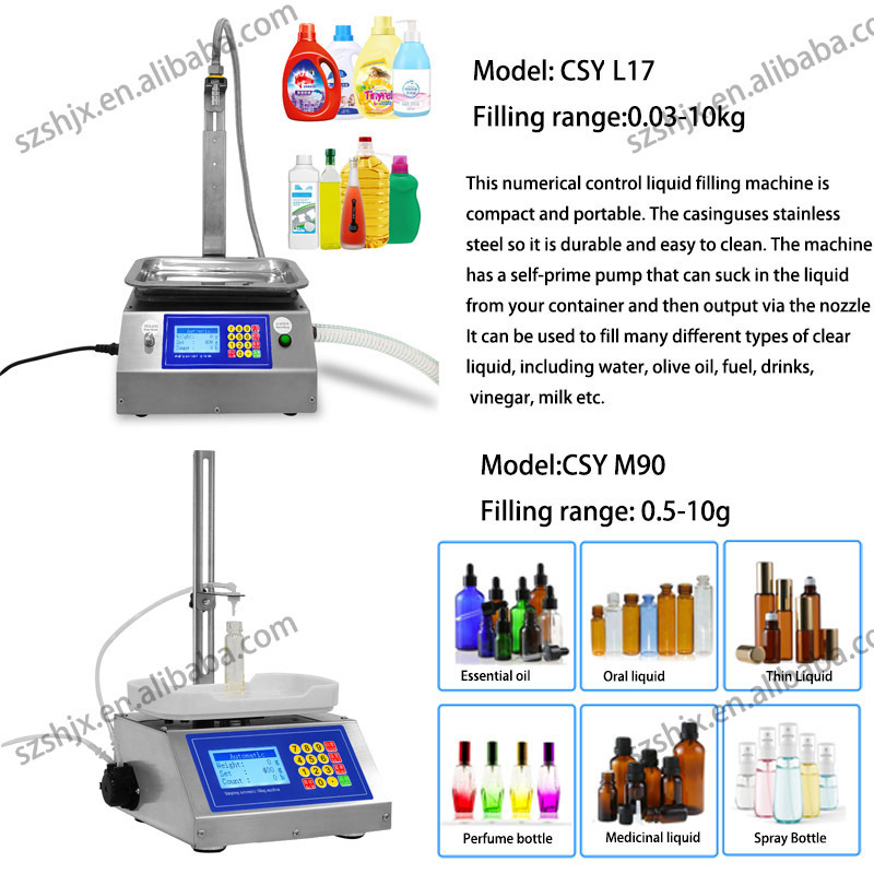 Weighing Filler Honey Sauce essential oil Vegetable glycerol perfume Oral liquid automatic filling machine