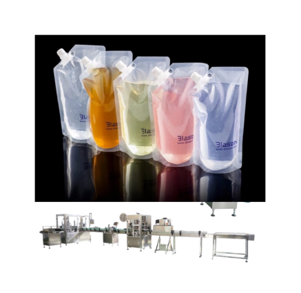 Fully Automatic liquid Sauce Spout Pouch Bag Food Beverage Filling Machine