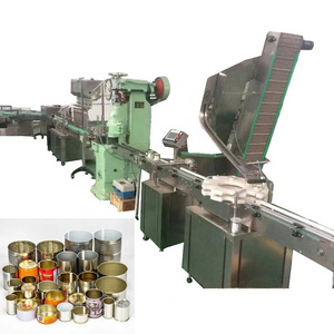 Automatic Aluminum Can Chili Ketchup Liquid Jam Sauce Filling Machine Canned Pet Food Production Line