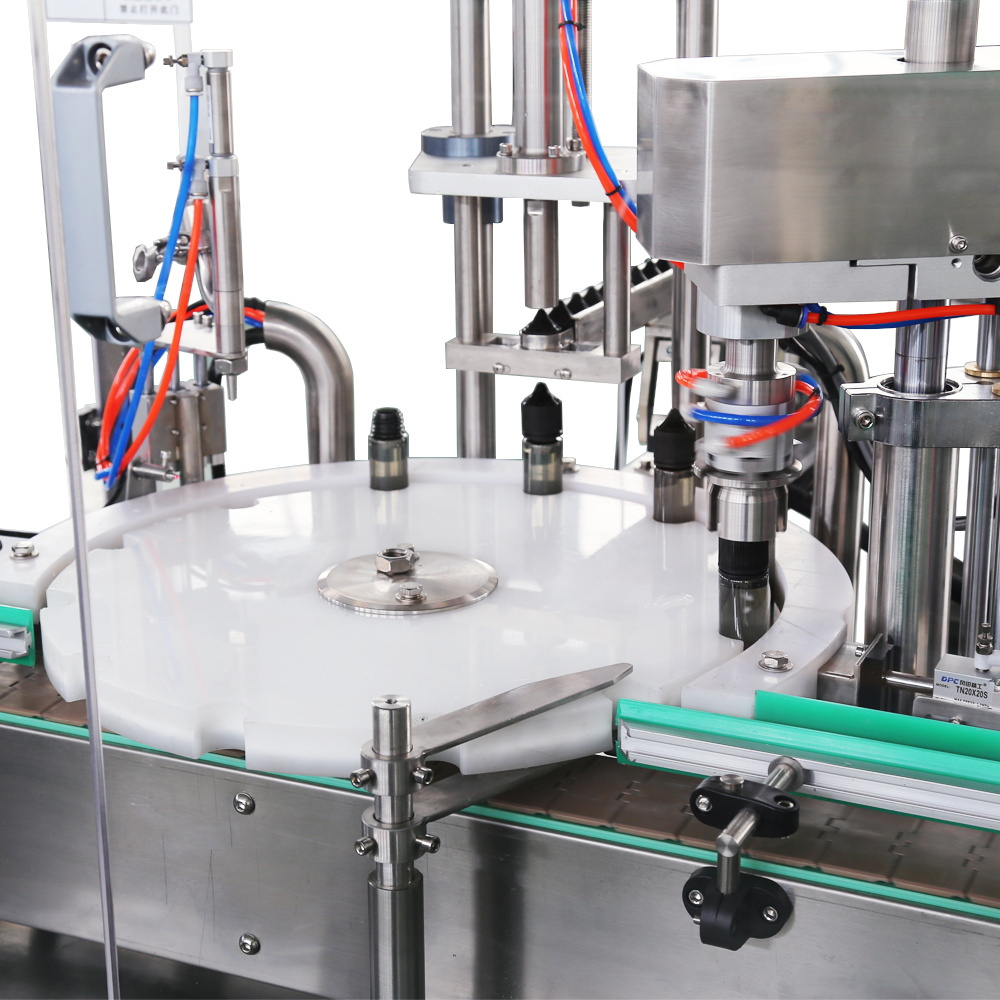 Automatic 3 in 1 Liquid Filler Line 10ml 20ml 30ml Vegetable Glycerin Oil Filling Labeling Capping Machine