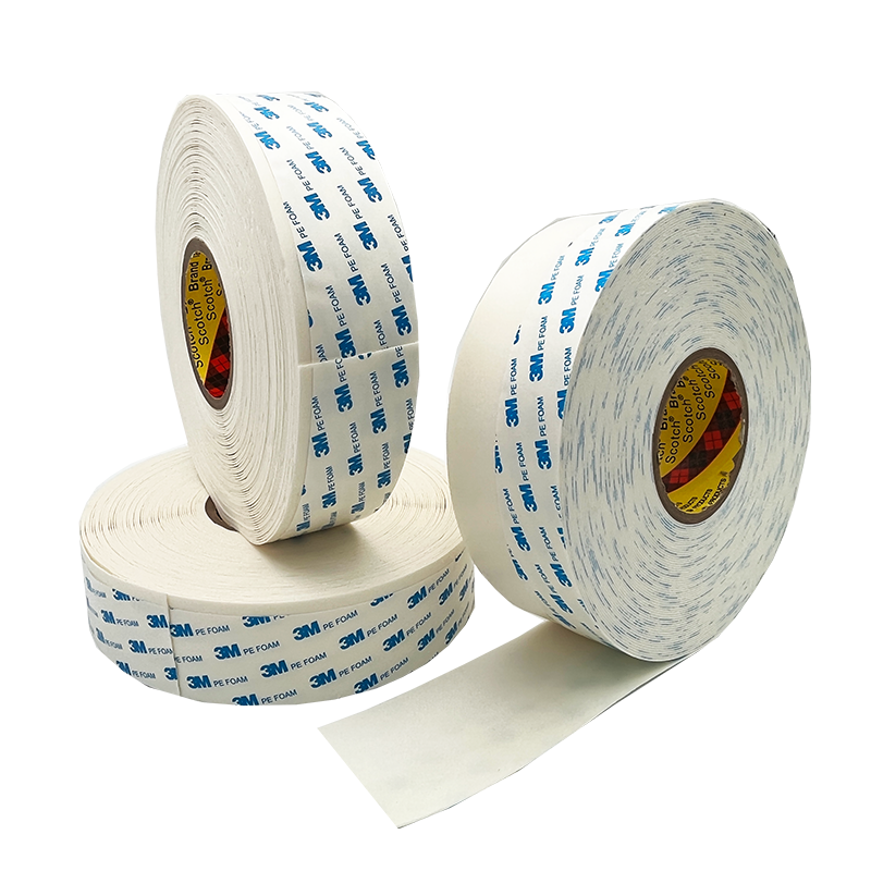 White 3m 1600t Waterproof Polyethylene Acrylic Glue Double Sided 3m Pe Foam Adhesive Tape