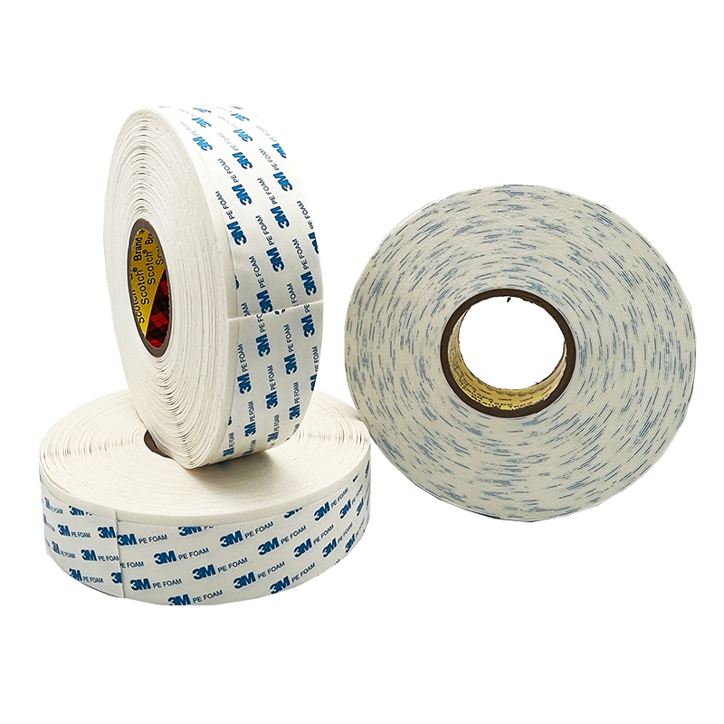 White 3m 1600t Waterproof Polyethylene Acrylic Glue Double Sided 3m Pe Foam Adhesive Tape