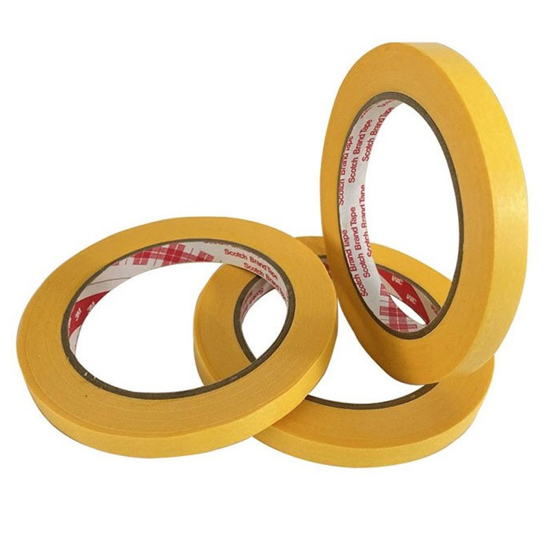 3m Masking Tape Gold High Temperature Resistant Textured Tape High Precision Painter Tape Size Customization