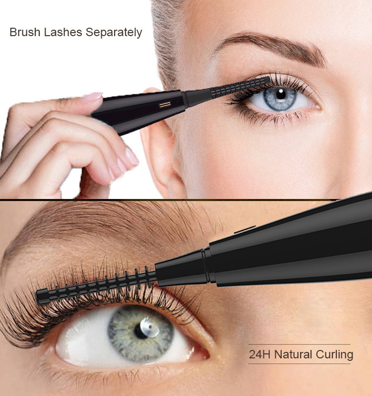 2023 New Style Makeup Tools Natural False Lashes Lifting USB Rechargeable Electric Heated Eyelash Curler