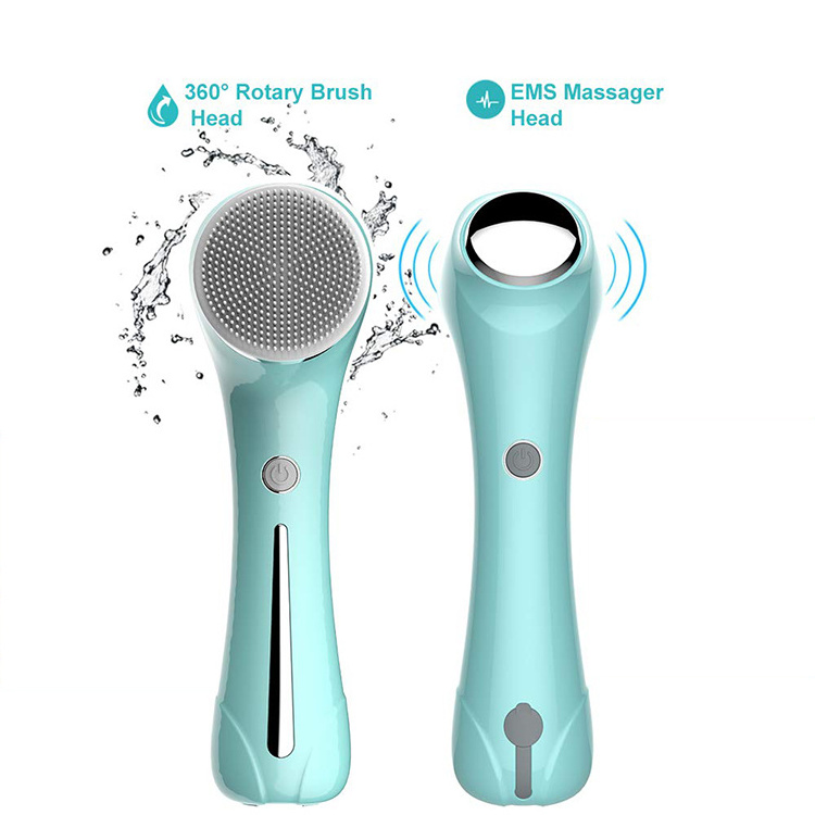 High Quality Spin 2In1 3 In 1 6 7 Face Washing Instrument Facial Cleansing Brush 2022