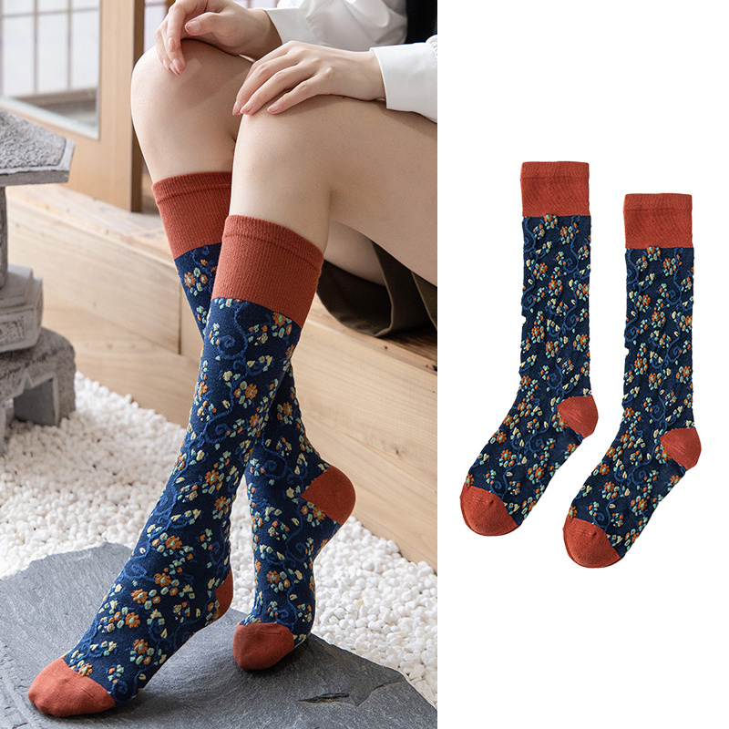 Novelty knee high school socks at wholesale prices luxury hosiery stockings for winter