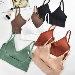 New Sexy Thread Brassiere pad Wireless Sports Beauty U  Back Tube Top Wrapped Chest Girl Lady Vest Seamless Bra Tube Top