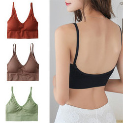 New Sexy Thread Brassiere pad Wireless Sports Beauty U  Back Tube Top Wrapped Chest Girl Lady Vest Seamless Bra Tube Top