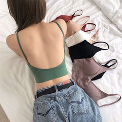 New Sexy Thread Brassiere pad Wireless Sports Beauty U  Back Tube Top Wrapped Chest Girl Lady Vest Seamless Bra Tube Top