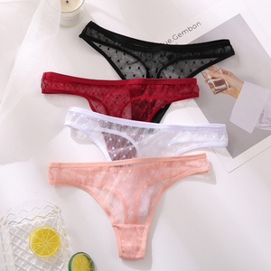 Ladymate ODM/OEM petites culottes transparentes a dentelles underwear panties T-back thongs low waist women lace  panty