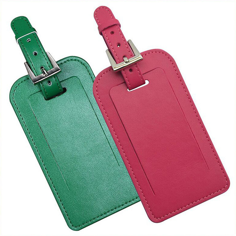 Luggage Tag Custom pu leather Travel Airplane Bulk Luggage Tag