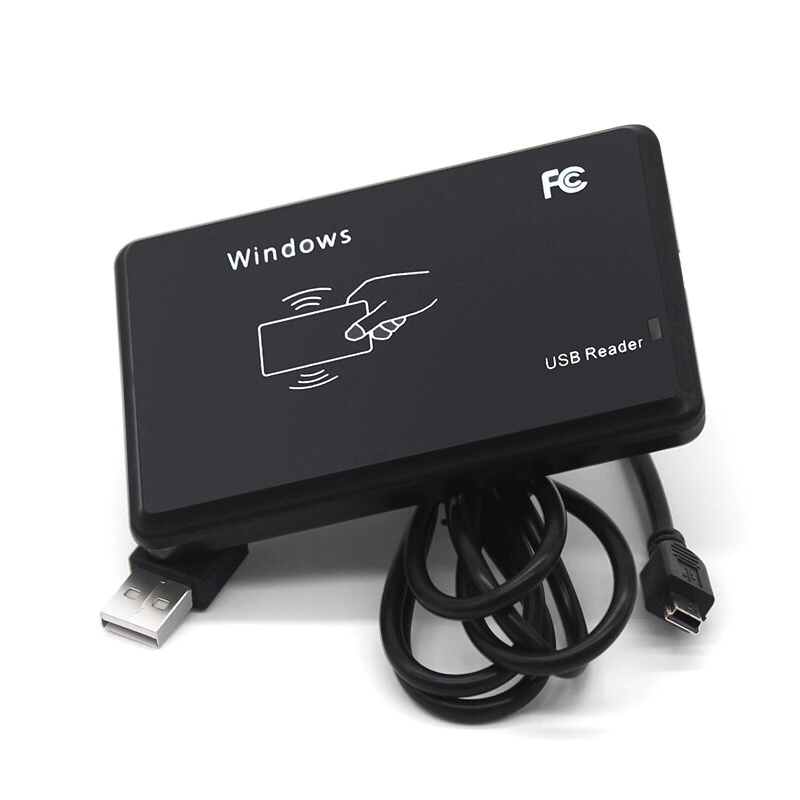 Simple 125khz/13.56mhz access control USB RFID desktop reader