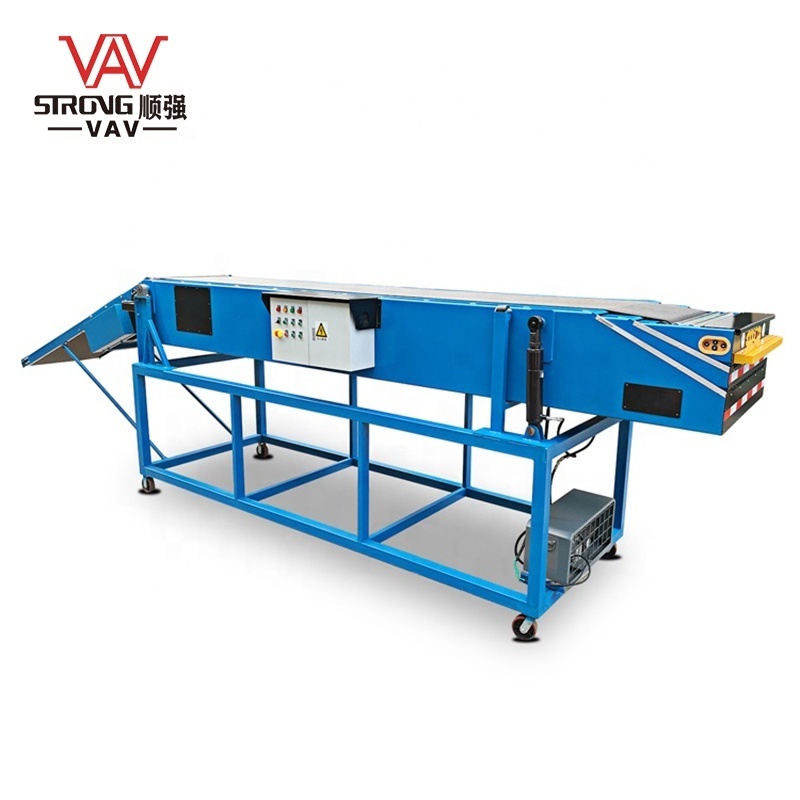 flexible Telescopic Belt Conveyor with or without Ramp for truck loading and unloading