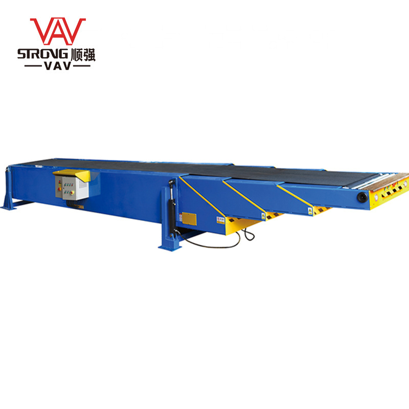 flexible Telescopic Belt Conveyor with or without Ramp for truck loading and unloading