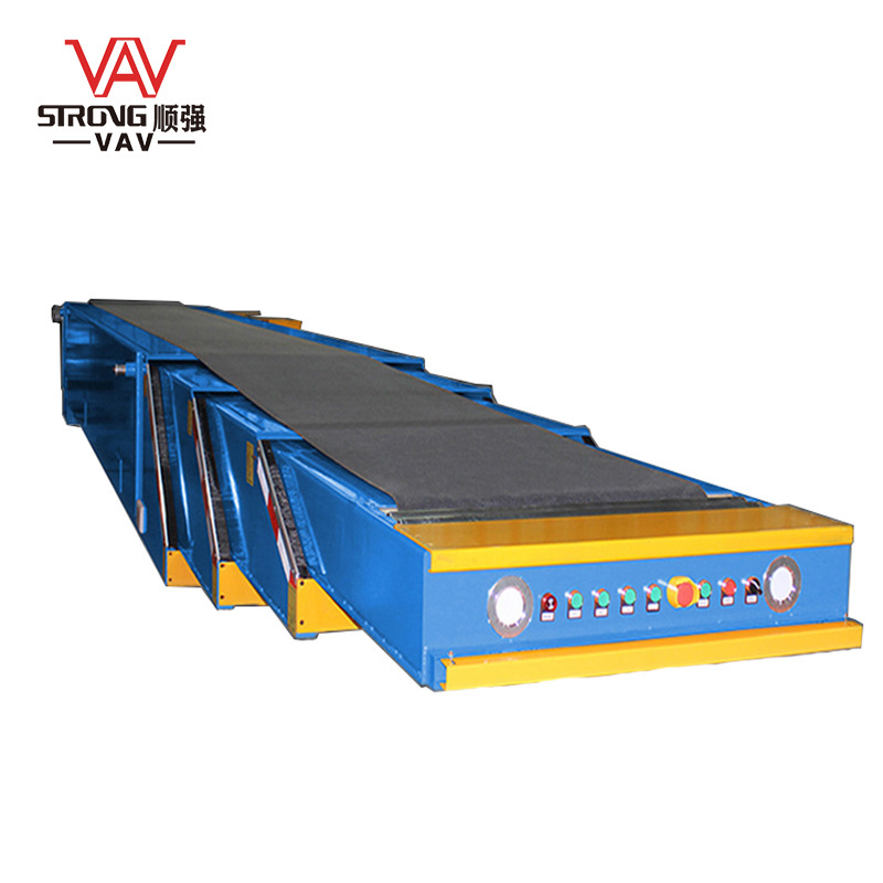 flexible Telescopic Belt Conveyor with or without Ramp for truck loading and unloading