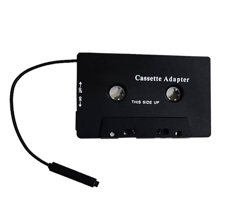 Retro In-Car Cassette Adapter Recorder Music Tape Style Renovation Version Car Audio Tape Online Player with MIC Audio Jacks