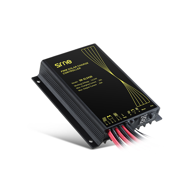 SRNE hot products 12v 10A/20A smart solar charge controller for street light SL2420