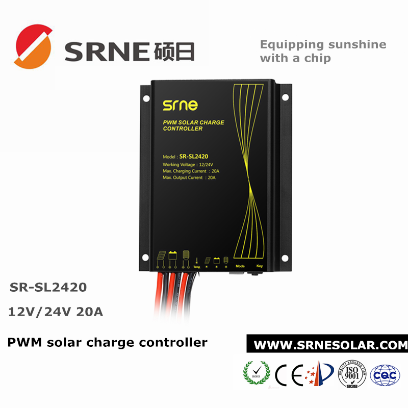 SRNE hot products 12v 10A/20A smart solar charge controller for street light SL2420