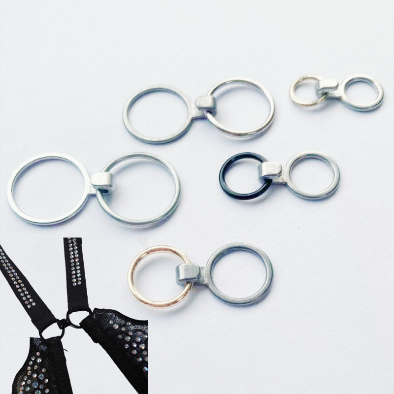 6mm 12mm Special Ring Lingerie Adjustment Metal Strap Hardware Bra Ring Slider Clips Clasp Hooks