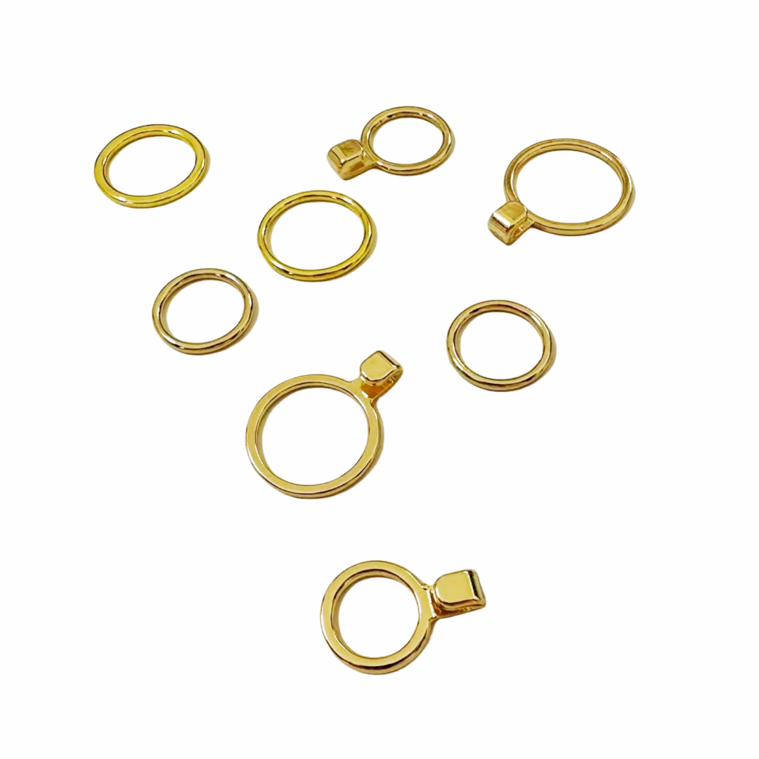 6mm 12mm Special Ring Lingerie Adjustment Metal Strap Hardware Bra Ring Slider Clips Clasp Hooks