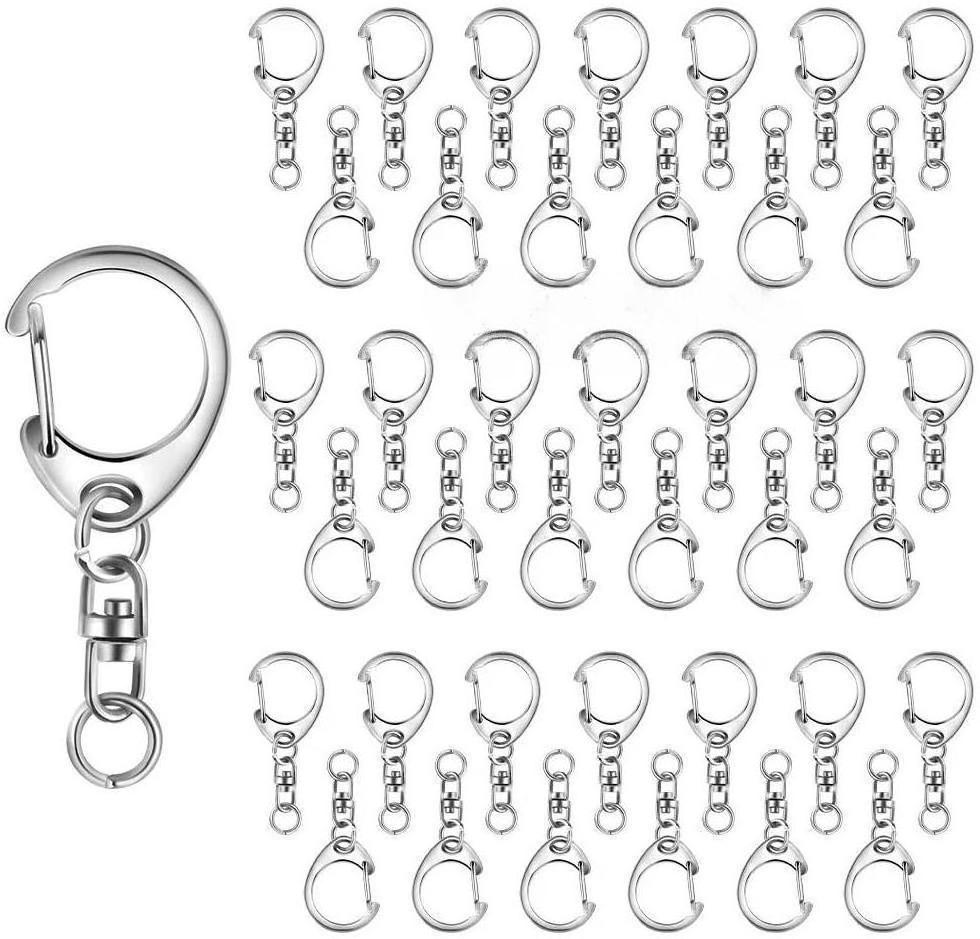 Wholesale Gold Nickel Plating Metal Keychain Split Key Ring With Hardware Accessories Key Chain Keyrings