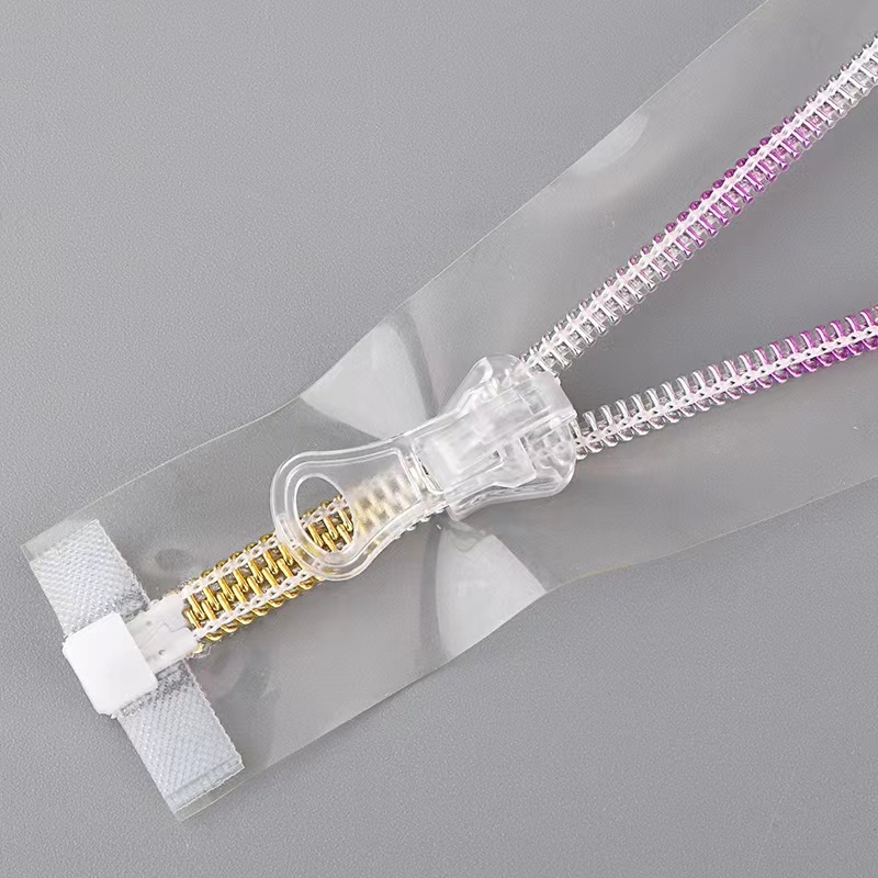 Zipper Factory Wholesale Transparent PVC Zipper Tape Sewing Accessories PVC Nylon Zipper For Makeup Bag