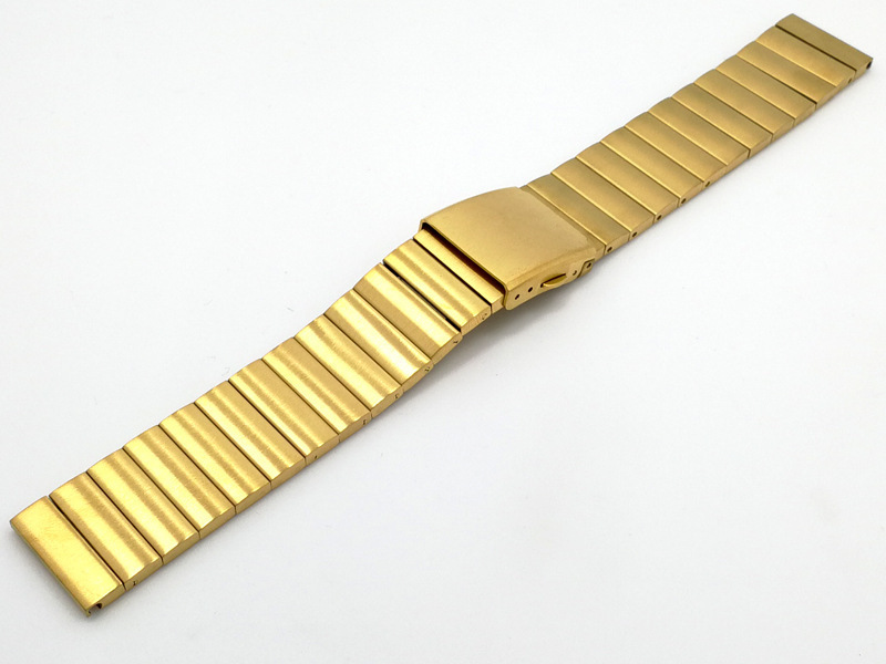 Black Rose Gold Luxury Men Stainless Steel Watch Band Strap