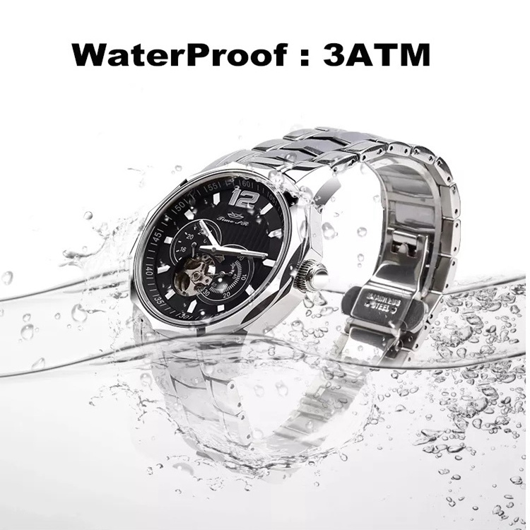 Custom Stainless Steel Automatic Mens Automatic Watch Mechanical Watches For Men