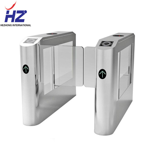 304 stainless steel Museum prison use square type bi directional turnstile mechanism swing gate turnstile