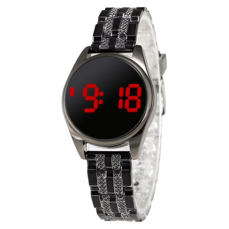 Fashion youth electronic watch sports waterproof touch mesh belt male and female student watch electronic led digital watch