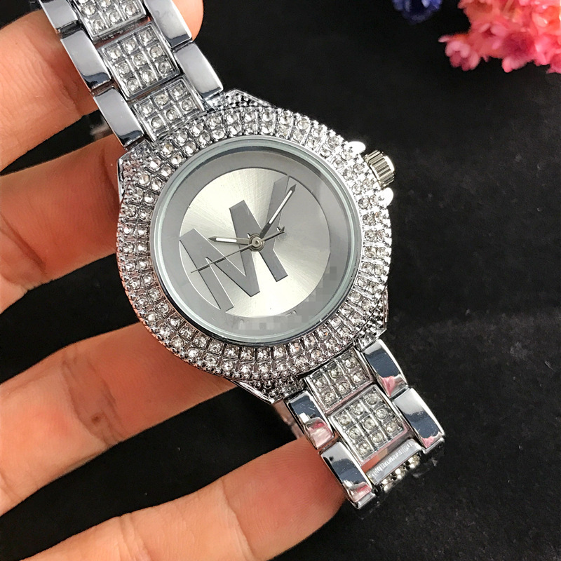 2023 Hot Selling New Classic Fashion Luxury Ladies MK Quartz Watches DIY High Jewelry Stainless Steel Quartz Watches Wholesale