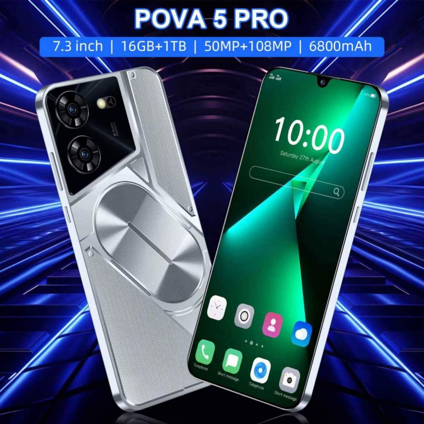 pochette pova 5 pro simplement combo for smartphone unlocked cell phones 128gb