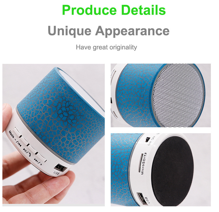 top seller portable speaker loud waterproof mini speaker night club speakers With LED lamp