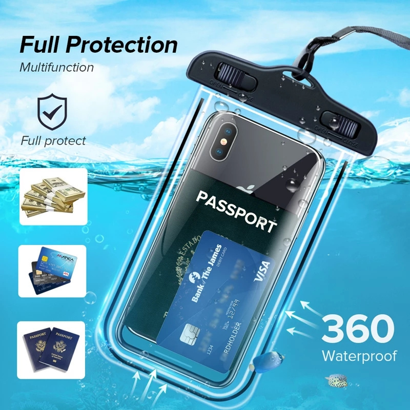 Compatible Brand New Waterproof Cell Phone Bag Underwater Outdoor Case For Mobile Phone Waterproof Phone Bag