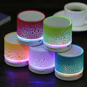 top seller portable speaker loud waterproof mini speaker night club speakers With LED lamp