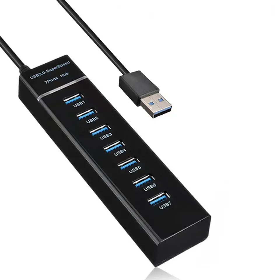 usb 3.0 hub 7 port usb hub High-Speed computer usb hub Splitter Multiport Adapter For PC Laptop