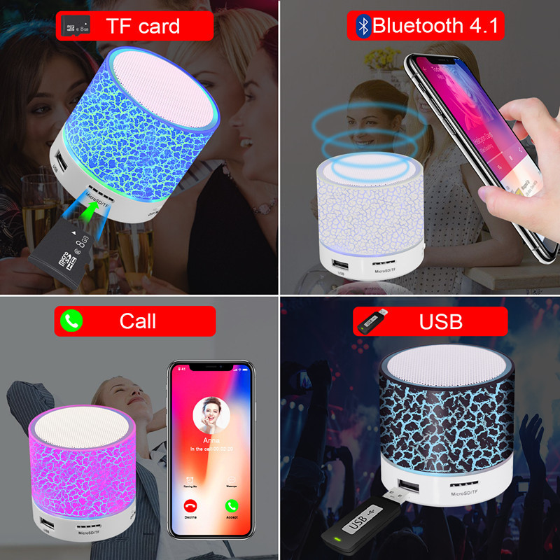 top seller portable speaker loud waterproof mini speaker night club speakers With LED lamp