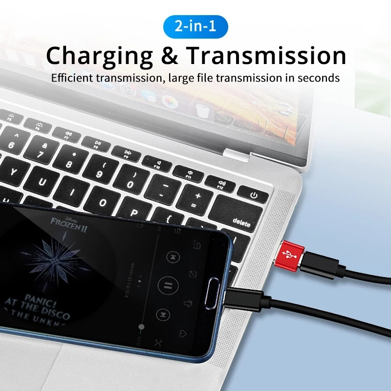 High Quality Usb c to usb 3.0 charging transmission 2 in1 otg adapter converter type C to usb 3.0 for IP