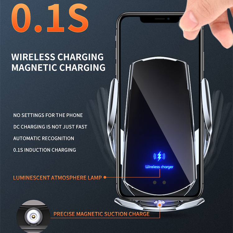 Q3 Car Wireless Charger Magnetic Car Air Vent Mount Holder Mobile Phone Holder 15W Qi Wireless Charger