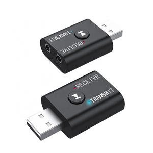 2-in-1 USB Transmitter and Receiver BT5.0 USB 3.5mm wireless Audio bluetooth transmitter receiver