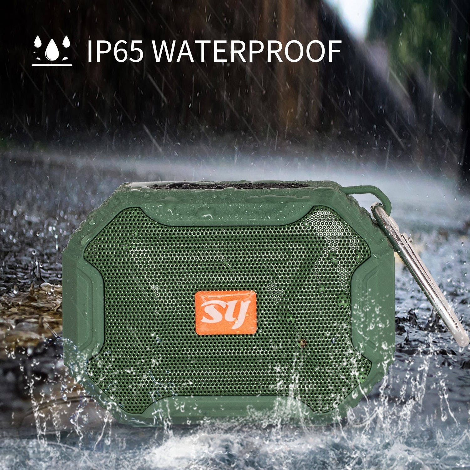 simr Portable Mini TWS Subwoofer Bt 5.0 Speaker  outdoor bluetooth speakers Sport audio waterproof wireless bluetooth speaker