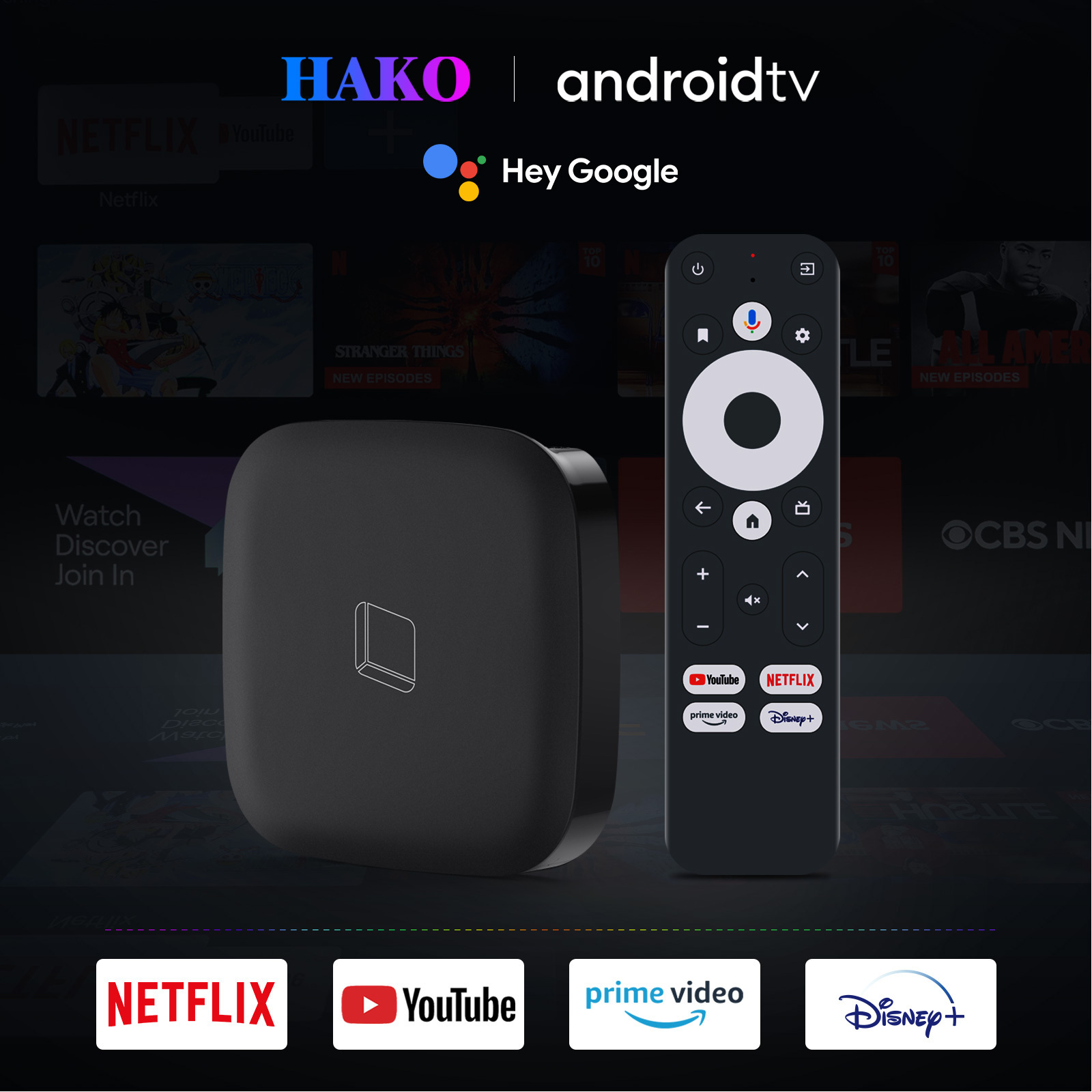 GYS Newest HAKOPro S905Y4-B Android Tv Box 4k Android 11.0 Tv Box Quad Core BT 5.0 4k Android Tv Box