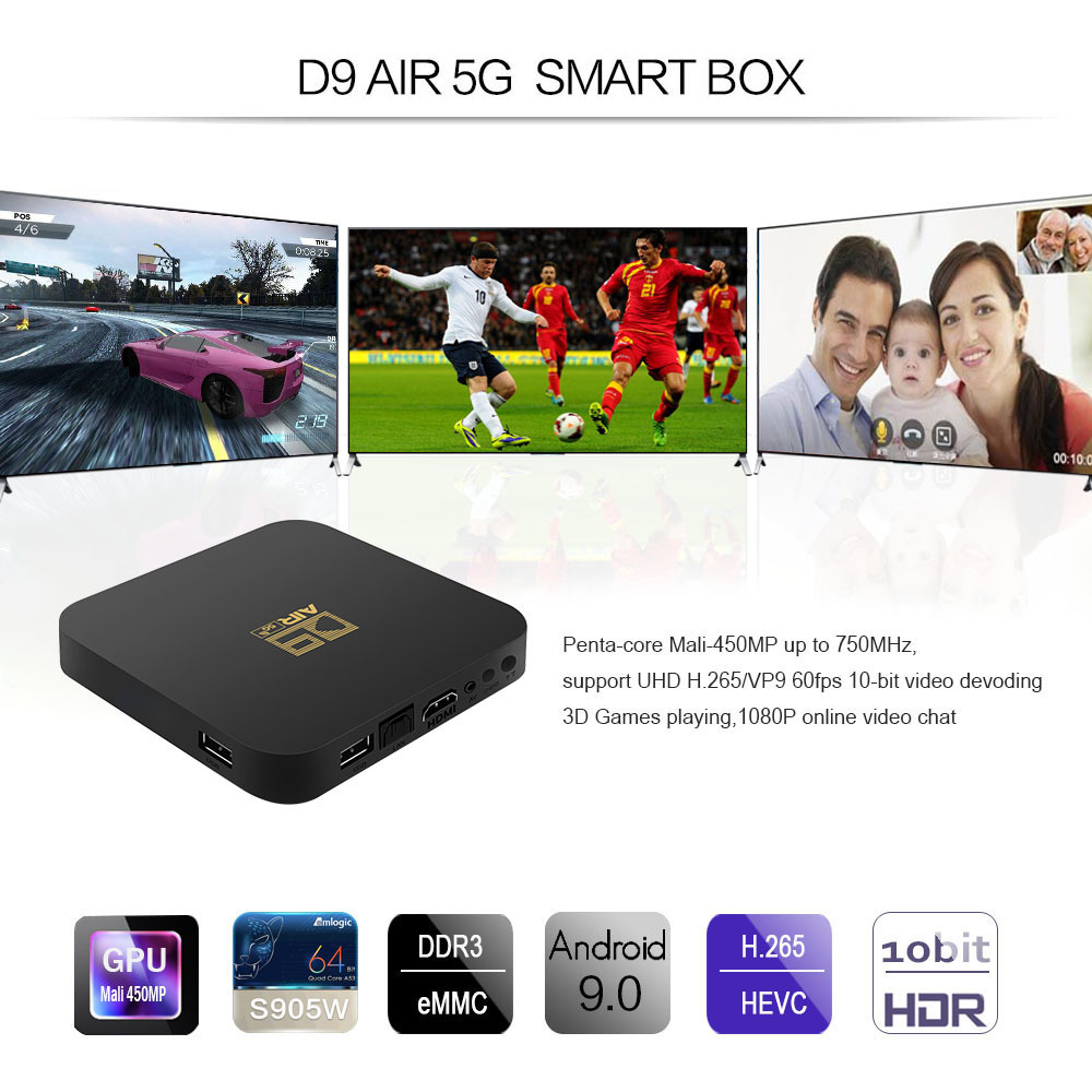 GYS D9 S905W Cheap Price  Max OTT Set Top Media Player TV Box