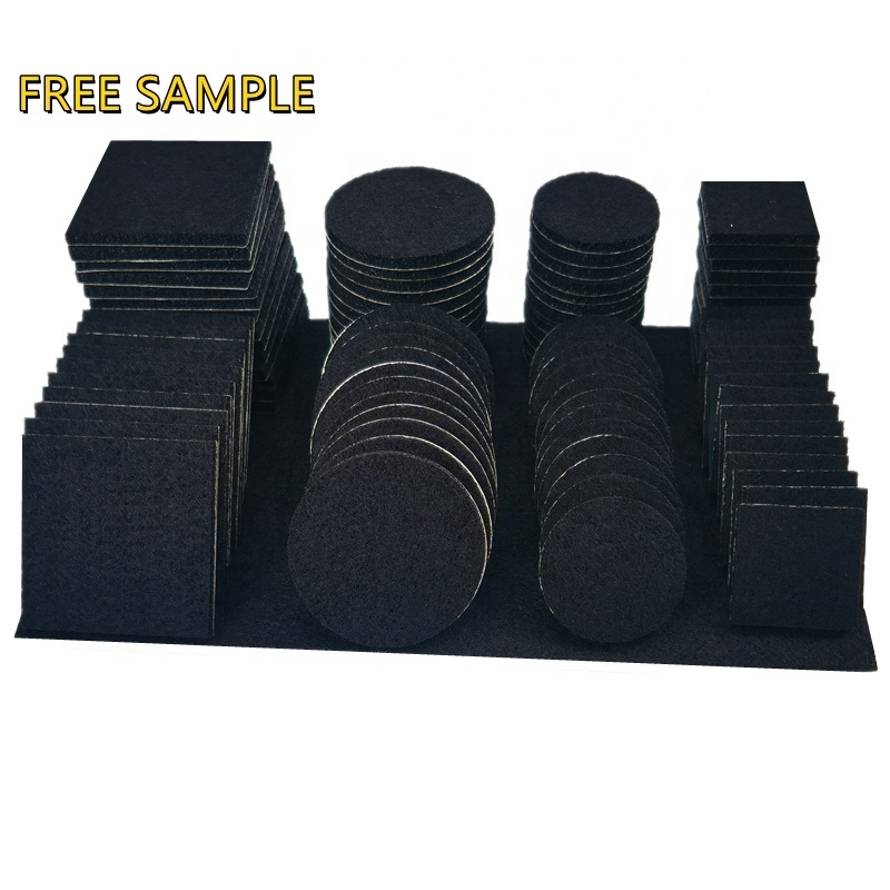 Customized Non Slip Chair Leg Floor Protection Foot Pads Anti Slip Self Adhesive Felt Furniture Pads