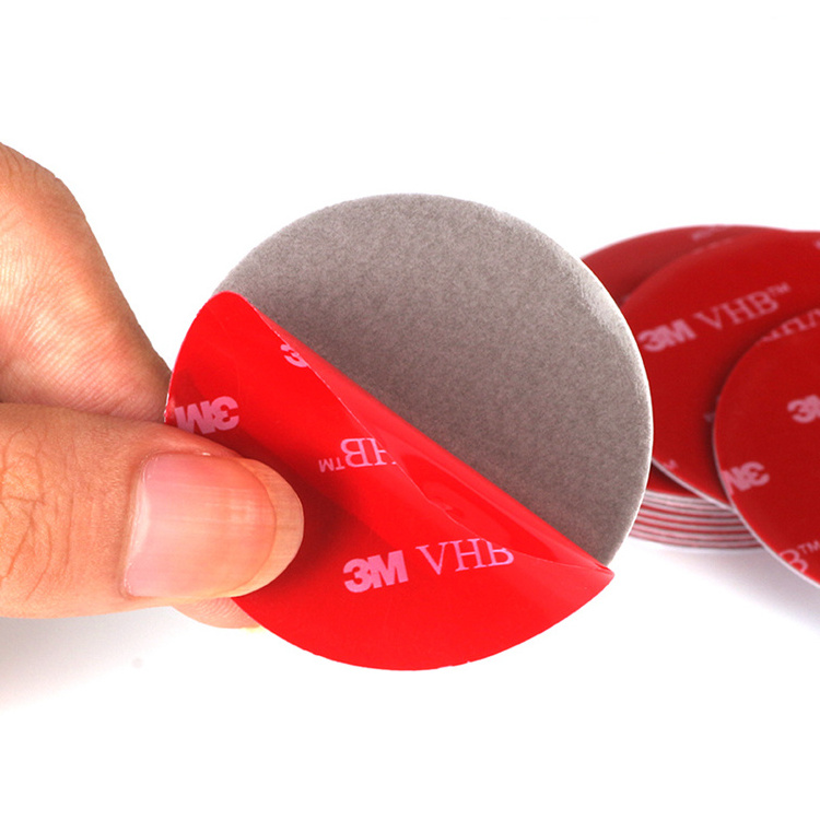 35mm Round Double Sided Super Strong Adhesive Tape For Metal and Plastic