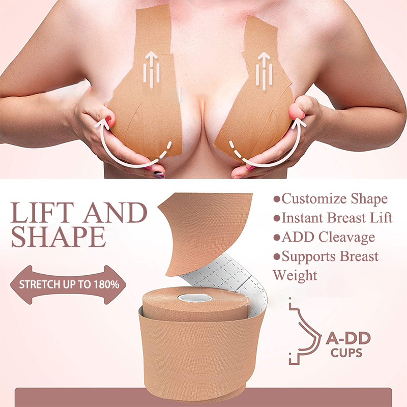 Remover Roll Set Skin Coloured Cover Breast Lift Bra Push Women Box Decorate Nipple Brest Tape Boob